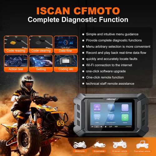 OBDSTAR iscan CFMOTO Intelligent Motorcycle Diagnostic Equipment for CFMOTO