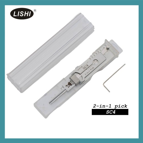 LISHI SC4-L Civilian Tool (Reverse Handing) 2-in-1 Pick & Decoder for 6-Pin Schlage Keyway
