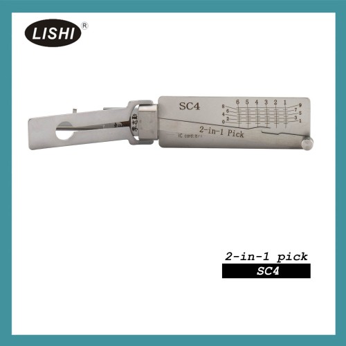 LISHI SC4-L Civilian Tool (Reverse Handing) 2-in-1 Pick & Decoder for 6-Pin Schlage Keyway