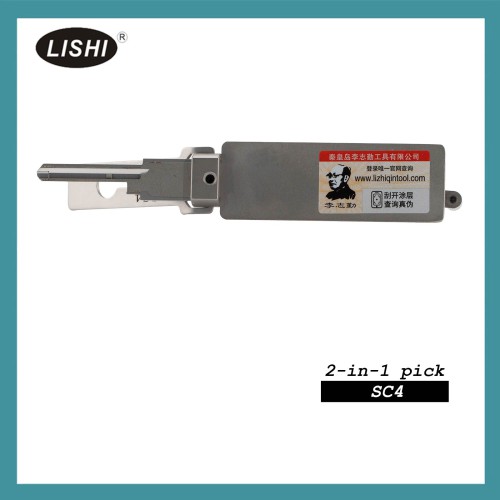 LISHI SC4-L Civilian Tool (Reverse Handing) 2-in-1 Pick & Decoder for 6-Pin Schlage Keyway