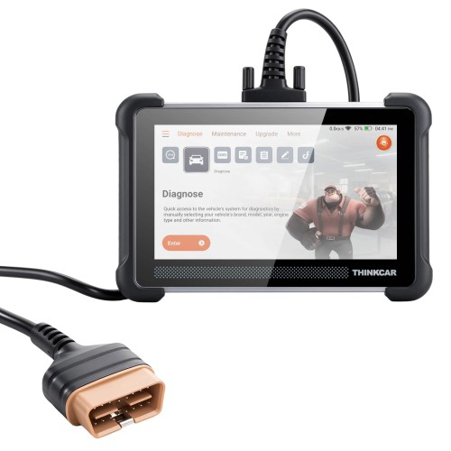 THINKSCAN 672 Diagnostic Scanner Supports CAN-FD Protocol, 28+ Languages, 28+ Reset Functions, IMMO Key Matching