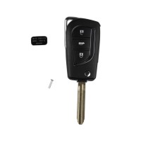 Remote Key Shell 3 Button  for Toyota Modified Flip 5 pcs/ lot