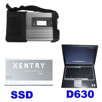 V2021.12 MB SD C5 Star Diagnosis with 256GB SSD Plus DELL D630 Second Hand Laptop with 4GB RAM Insatalled Ready Directly Use