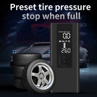 Portable Wireless Air Pump 6000mAh 150PSI 15-Cylinder Air Pump One-button inflation Preset Tire Pressure for Car Bike Motorcycle Ball