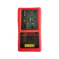 HAOSHI Automotive 12V Relay Tester Cordless Design Red