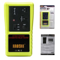 HAOSHI Automotive 12V Relay Tester Cordless Design Green