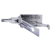 LISHI CHANGAN(02R) Flat Milling Tool (8-CUT)(Right Slot) 2-in-1 Pick & Decoder for Changan Ignition Locks/Door Locks