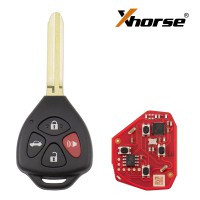 XHORSE XKTO22EN ( 4 Buttons -Triangular) Second Generation Wired Remote 5pcs/lot