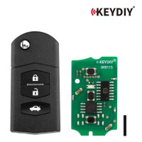 KEYDIY KD B14-3 Universal Flip Remote Key 3 Buttons for Mazda Type 5PCS