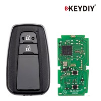 KEYDIY KD TB36-2 for Toyota for Lexus Universal Smart Remote Key 2 Buttons With 8A Transponder 5pcs