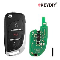 KEYDIY KD B11-2+1 Universal Flip Remote Key 2+1 Buttons for Peugeot Type 5pcs