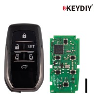 KEYDIY KD TB01-6 (NEW) for Toyota for Lexus Universal Smart Remote Key 6 Buttons With 8A Transponder 5pcs