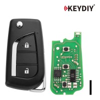 KEYDIY KD B13-2 Universal Flip Remote Key 2 Buttons for Toyota Type 5PCS
