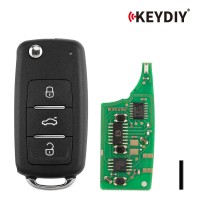 KEYDIY KD NB08-3 Universal Flip Remote Key 3 Buttons for Volkswagen Type 5PCS