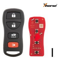 XHORSE XKNI20EN for Nissan Models (4 Buttons) Second Generation Universal Wired Remote Key
