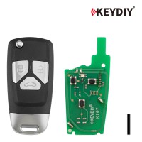 KEYDIY KD B26-3 Universal Flip Remote Key 3 Buttons for Audi Type 5PCS