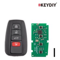 KEYDIY KD ZB36-4 Universal Smart Remote Key 3+1 Buttons for Toyota Type 5PCS