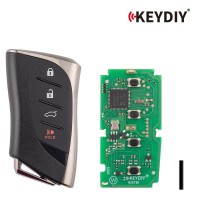 KEYDIY KD TB42-4 Universal Smart Remote Key 3+1 Buttons for Lexus Type 5PCS