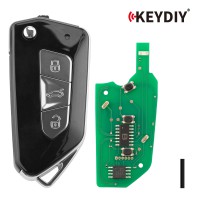 KEYDIY KD B34-3 Universal Flip Remote Key 3 Buttons for VW Type 5PCS