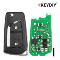 KEYDIY KD B13-2+1 Universal Flip Remote Key 2+1 Buttons for Toyota Type 5PCS