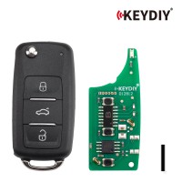 KEYDIY KD B08-3 Universal Flip Remote 3 Buttons for Volkswagen Type 5PCS