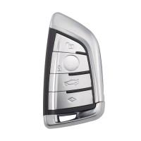 OEM Key Shell for BMW G-Chassis, 4 Buttons, Knife Style, with Silver Diamond-shaped Buttons, No Logo, Shell Only 5PCS