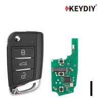 KEYDIY KD ZB15-3 Universal Smart Flip Remote Key 3 Buttons for VW Type 5pcs