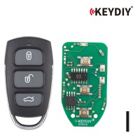 KEYDIY KD B20-4 Universal Remote Key 3+1 Buttons for Hyundai Azera Type 5PCS