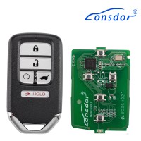 Lonsdor HD30-0D HD30 Smart Key 5 Buttons for Honda Supports ID46 ID47 ID4A