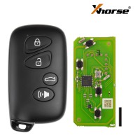XHORSE XSTO03EN Toyota Style Universal XM38 Smart key 4-Button 5pcs/lot