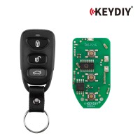 KEYDIY KD B09-4 Universal Remote Key 3+1 Buttons for Hyundai KIA Type 5PCS