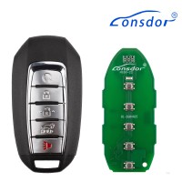 Lonsdor NS30-22NS30 for Nissan/Infiniti Smart Key 5 Buttons Supports ID46 ID47 ID4A