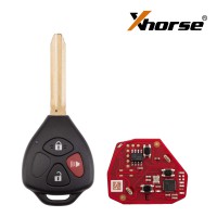 XHORSE XKTO24EN for Toyota Models Right 3 Buttons Triangle Second Generation Wired Remote 5PCS