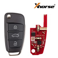 XHORSE XKA620EN for Audi A6L 2nd Generation Smart Key 3 Buttons Universal Remote Key 5PCS