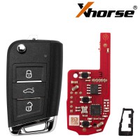 XHORSE XKDM05EN MQB Second Generation for VW Universal Remote Key 3 Buttons 5PCS