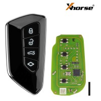 Xhorse XSGA80EN V-W Style 4-Button Universal XM38 Smart Remote Key 5PCS