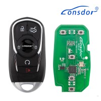 LONSDOR BU30-04 Remote Key 6 Buttons Supports ID46 ID49 ID4A 315MHz 433.92MHz for Buick