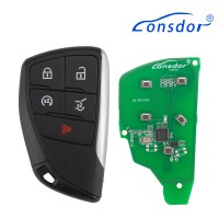 LONSDOR CL30-27 Remote Key 5 Buttons Supports ID46 ID49 ID4A 315MHz 433.92MHZ for Chevrolet