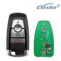 LONSDOR FO3H-05 High Frequency Remote Key 4 Buttons for Ford Supports ID46 ID49, 868/902MHZ