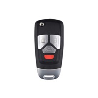 KEYDIY KD B27-4 Universal Flip Remote Key 3+1 Button for Audi Type 5PCS