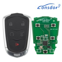 LONSDOR CD30-06 Remote Key 5 Buttons Supports ID46 ID49 ID4A 315MHz 433.92MHz for Cadillac