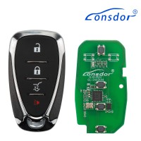 LONSDOR CL30-06 Remote Key 4 Buttons Supports ID46 ID49 ID4A 315MHz 433.92MHz for Chevrolet