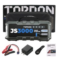 TOPDON JS3000 3000 Peak Amp Jump Starter Power Bank for Vehicles JumpSurge3000