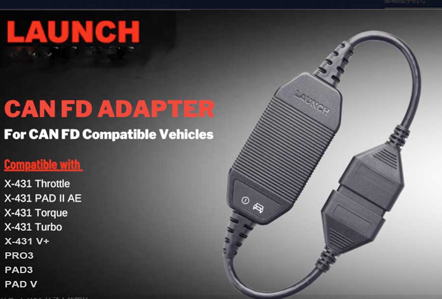 Launch X431 CAN FD Adapter for X431 V+, X431 Throttle, X431 PAD V/II