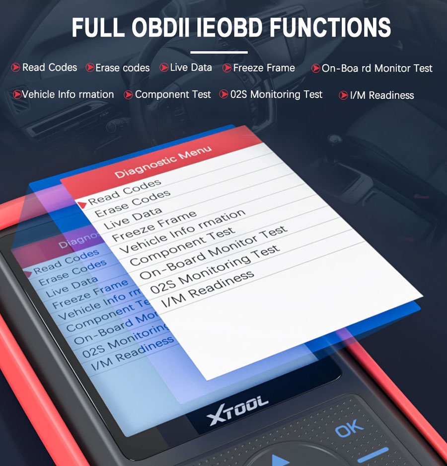 Xtool X100 pro3 full obd2 ieobd function