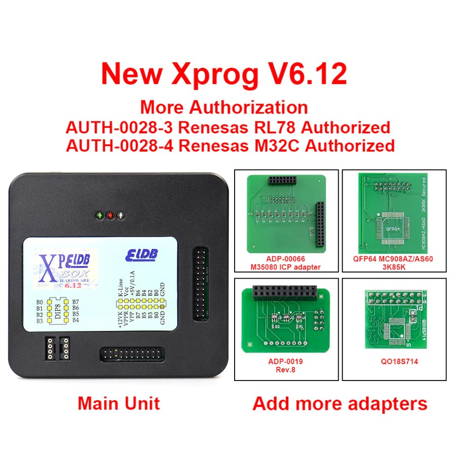 xprog m v6.12 new adapter