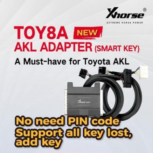 2022 Newest Xhorse XDBASK Toyota 8A AKL Smart Key Adapter for All Key Lost work with Key Tool Plus