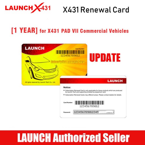 1 Years Update Service for Launch X-431 PAD VII PAD 7 Automotive Diagnostic Tool 