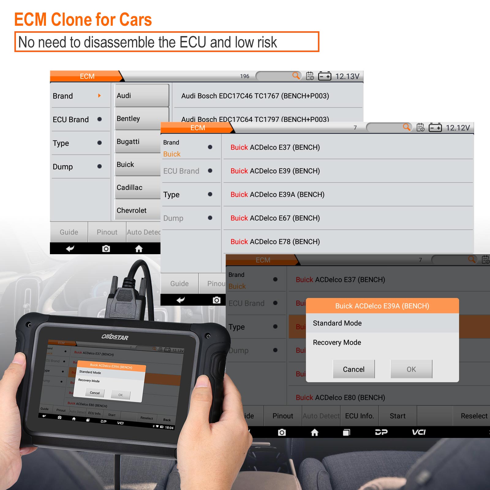 OBDSTAR DC7ECU ECM TCM BCM Klonen Programmierwerkzeug für Auto und