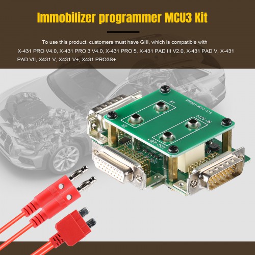 LAUNCH X431 IMMO PLUS Key Programmer 3-in-1 IMMO Clone Diagnostics Plus Launch X431 MCU3 Adapter & LAUNCH X431 Immobilizer Programmer Simulate